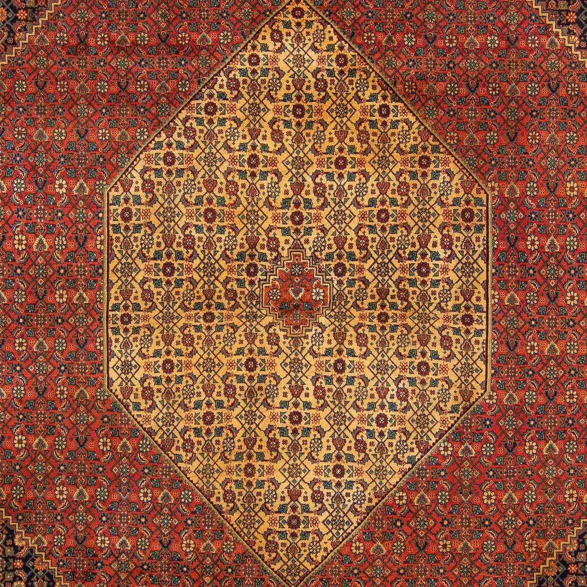 Persisk matta - Tabriz - Royal - 337 x 251 cm - mörkröd
