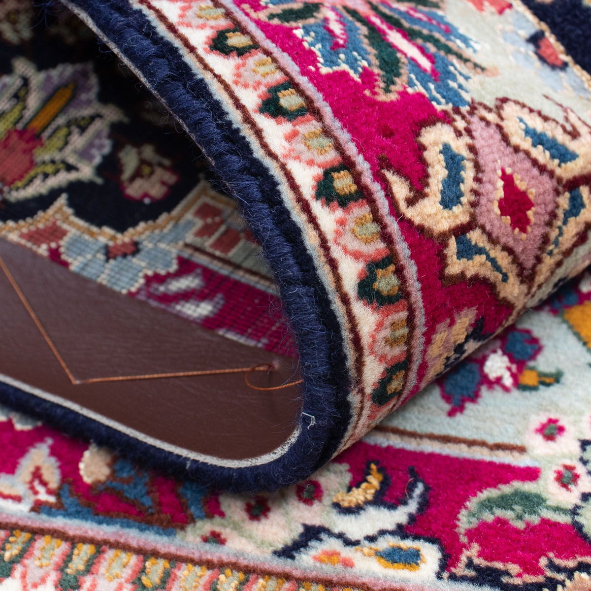 Persisk matta - Tabriz - Royal - 90 x 60 cm - mörkblå