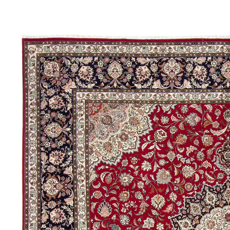 Persisk matta - Tabriz - Royal kvadrat  - 306 x 302 cm - mörkröd