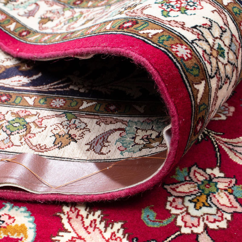 Persisk matta - Tabriz - Royal kvadrat  - 306 x 302 cm - mörkröd