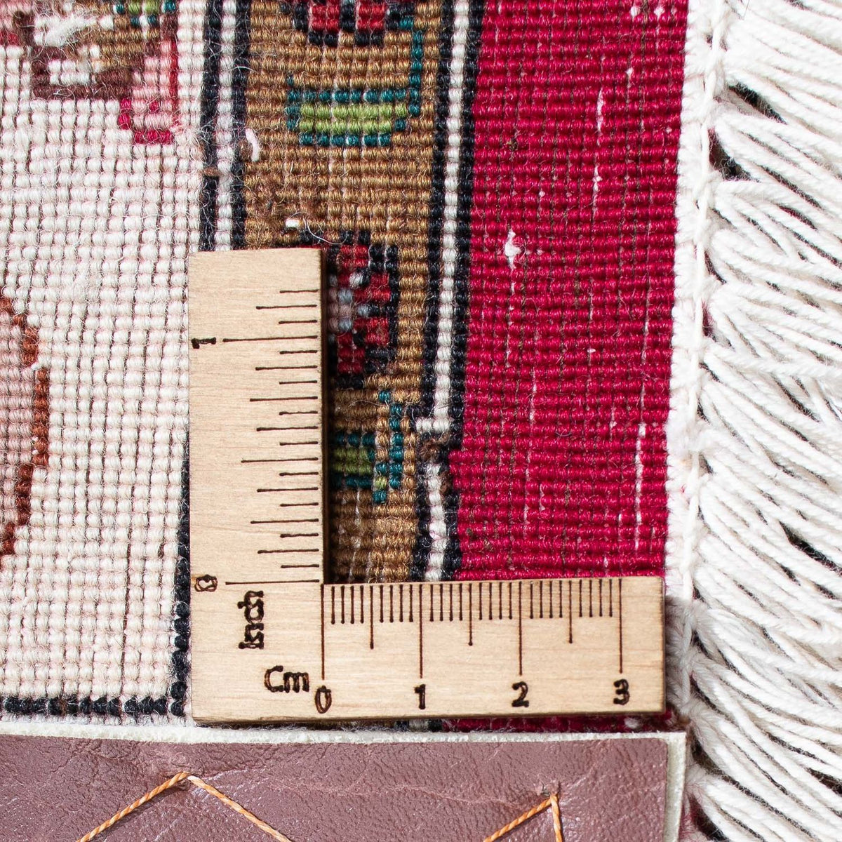 Persisk matta - Tabriz - Royal kvadrat  - 306 x 302 cm - mörkröd