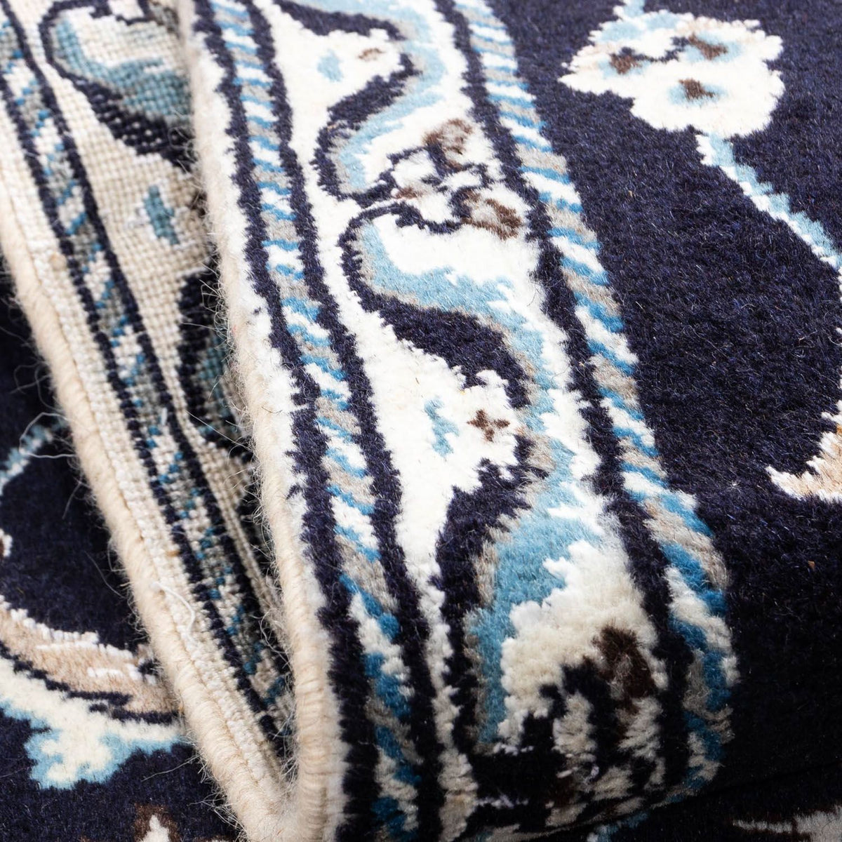 Persisk matta - Nain - 142 x 62 cm - mörkblå