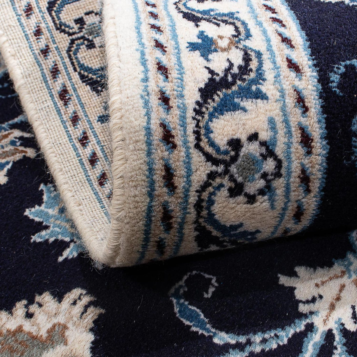 Persisk matta - Nain - 156 x 98 cm - mörkblå