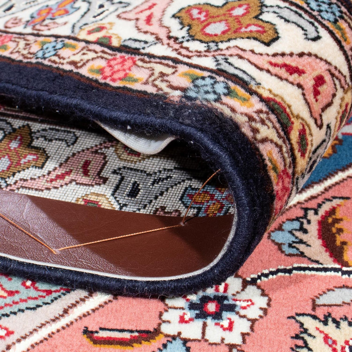 Persisk matta - Tabriz - Royal kvadrat  - 250 x 248 cm - ljusbrun