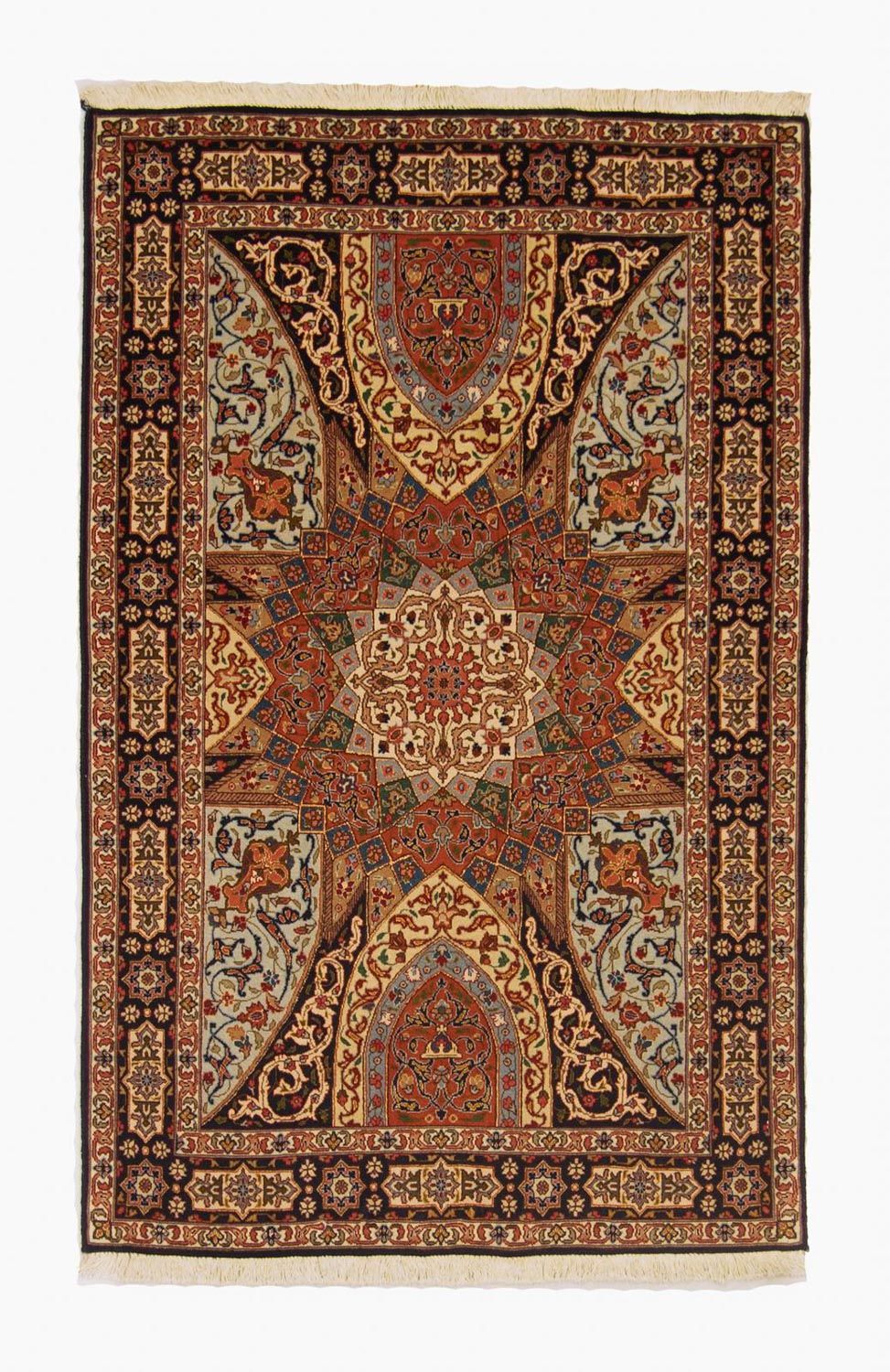 Persisk matta - Tabriz - Royal - 154 x 98 cm - flerfärgad
