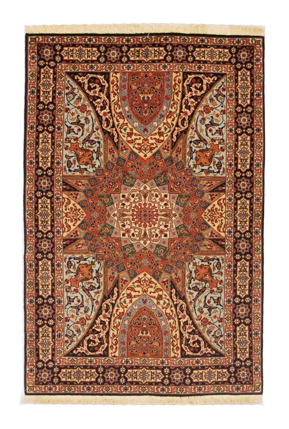 Persisk matta - Tabriz - Royal - 153 x 100 cm - flerfärgad