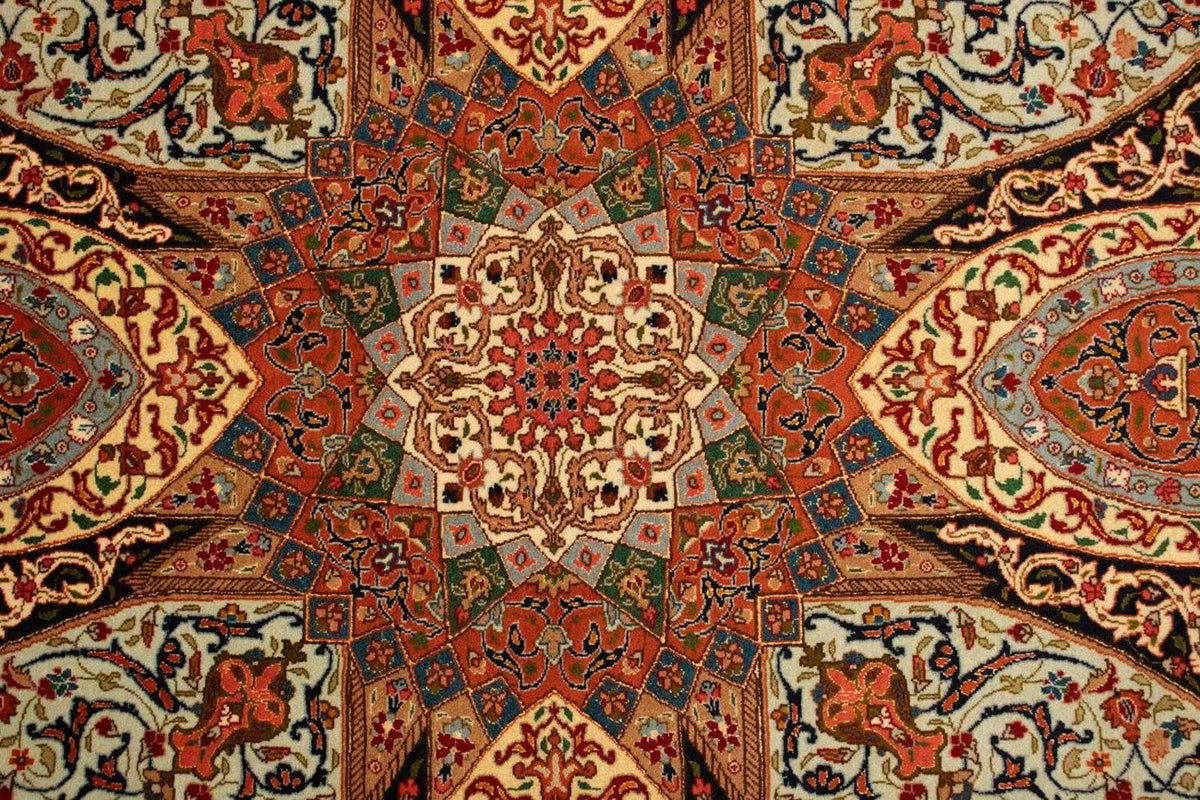 Persisk matta - Tabriz - Royal - 153 x 100 cm - flerfärgad