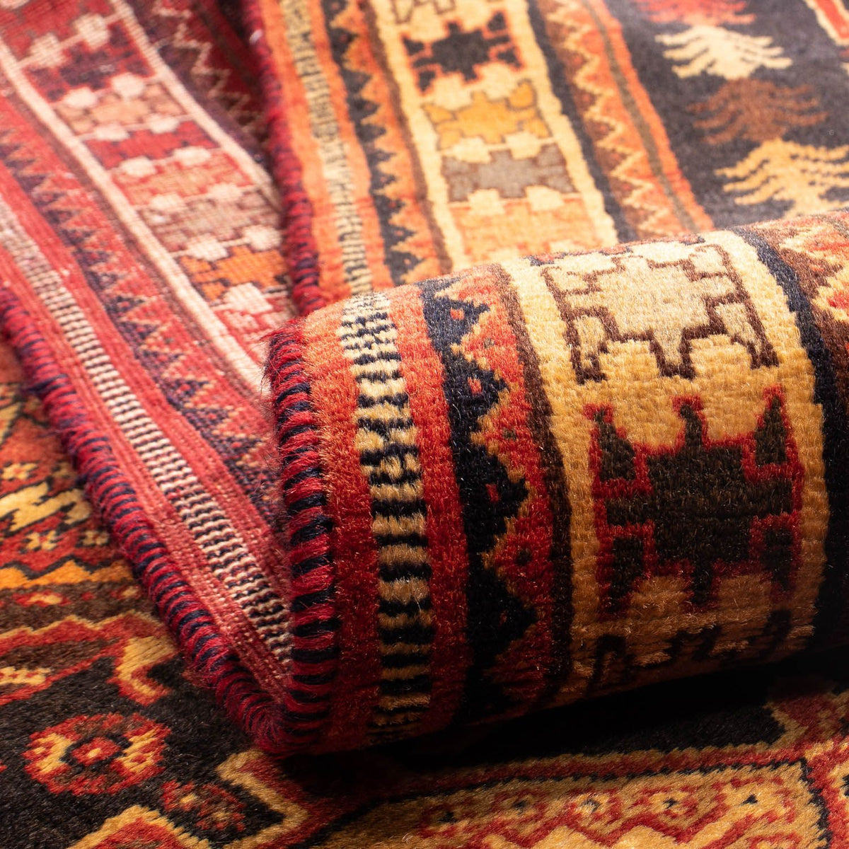 Persisk matta - Nomadic - 290 x 186 cm - mörkröd