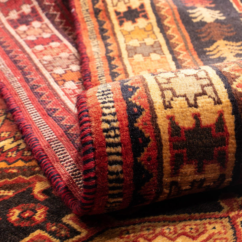 Persisk matta - Nomadic - 290 x 186 cm - mörkröd