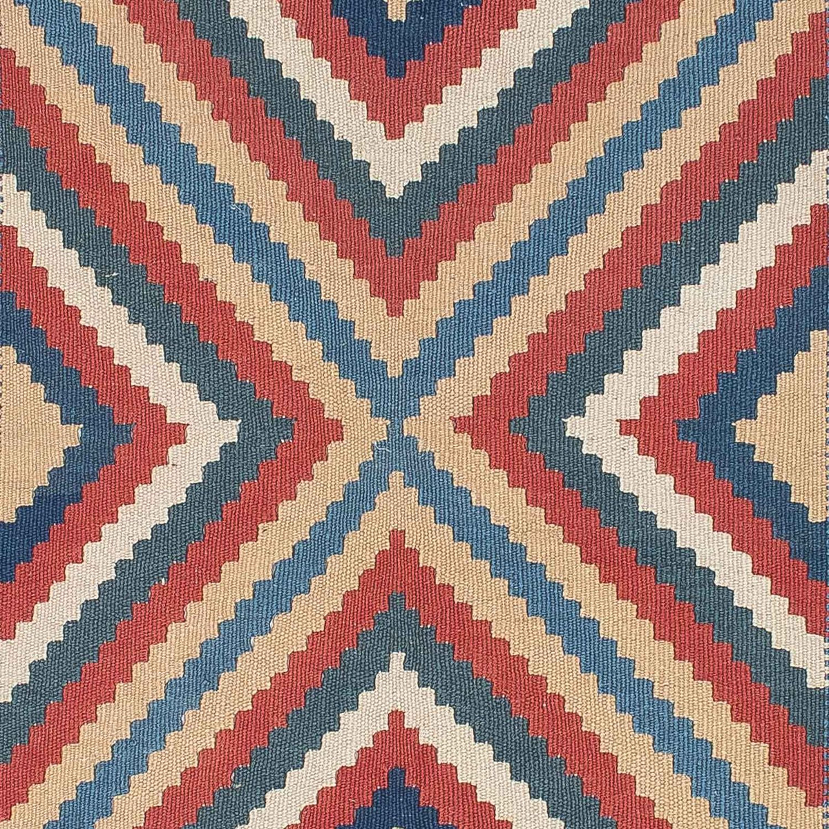 Kelim Carpet - orientalisk matta - 183 x 124 cm - blå