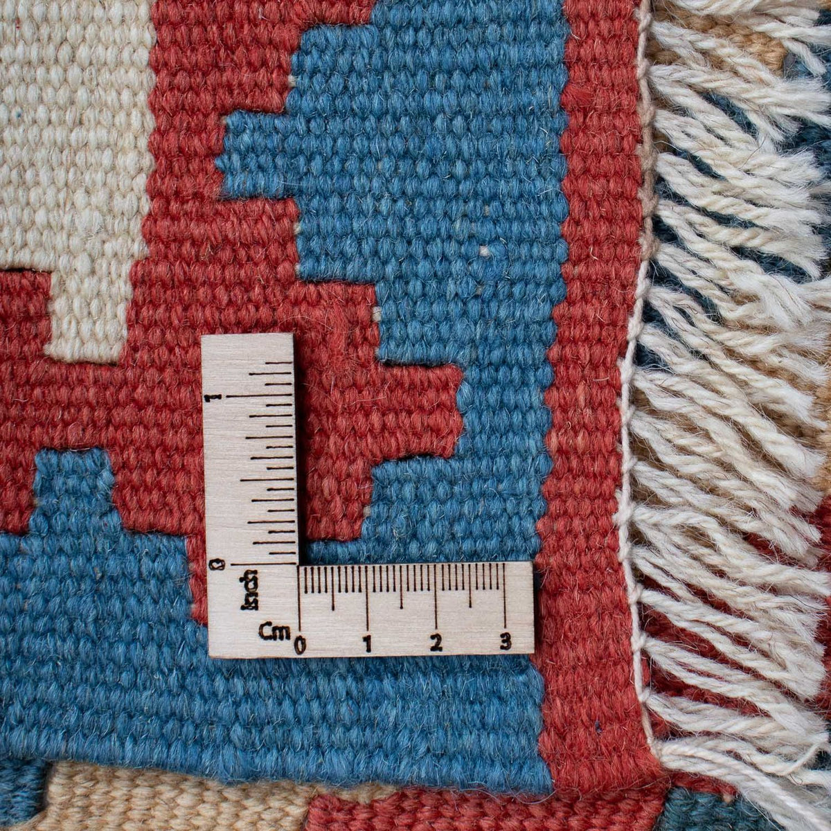 Kelim Carpet - orientalisk matta - 183 x 124 cm - blå