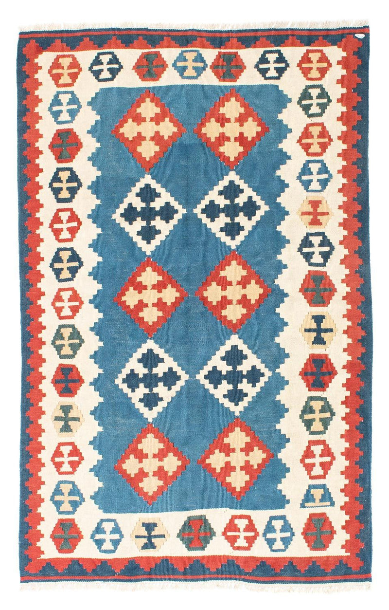 Kelim Carpet - orientalisk matta - 177 x 117 cm - blå