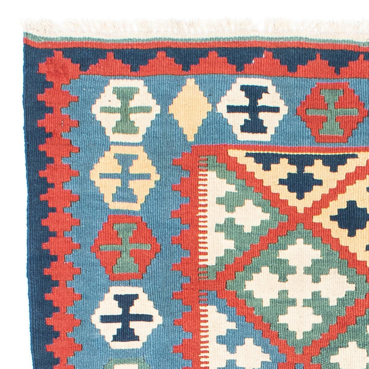 Kelim Carpet - orientalisk matta - 175 x 124 cm - blå