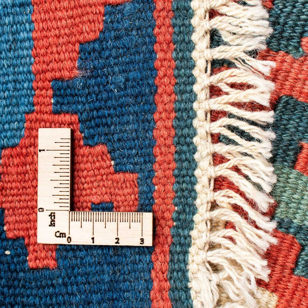 Kelim Carpet - orientalisk matta - 175 x 124 cm - blå