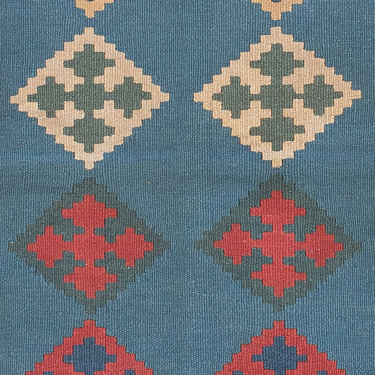 Kelim Carpet - orientalisk matta - 170 x 117 cm - blå