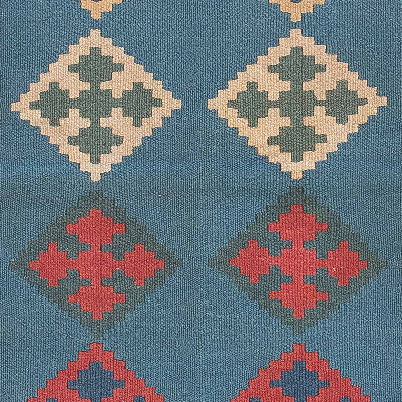 Kelim Carpet - orientalisk matta - 170 x 117 cm - blå