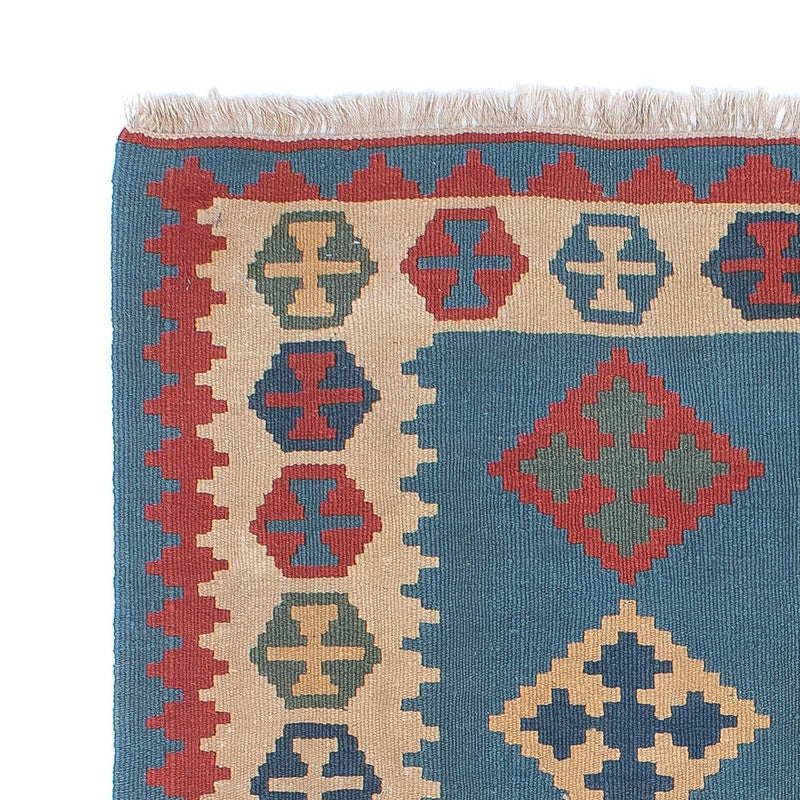 Kelim Carpet - orientalisk matta - 170 x 117 cm - blå