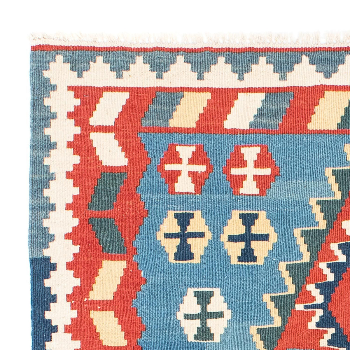 Kelim Carpet - orientalisk matta - 173 x 118 cm - blå