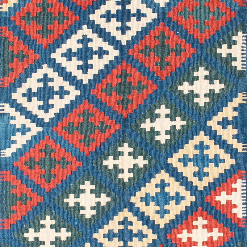 Kelim Carpet - orientalisk matta - 185 x 112 cm - blå