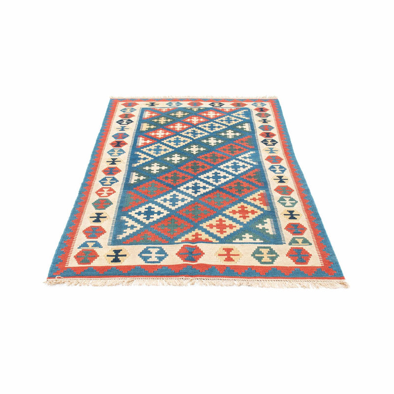 Kelim Carpet - orientalisk matta - 185 x 112 cm - blå