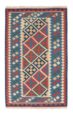 Kelim Carpet - orientalisk matta - 174 x 115 cm - blå