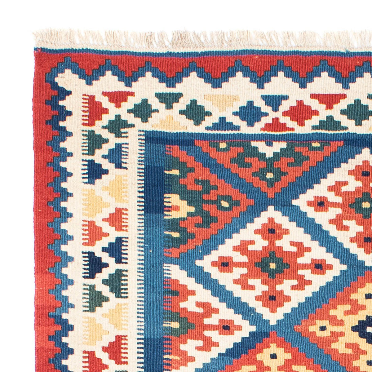 Kelim Carpet - orientalisk matta - 182 x 122 cm - blå