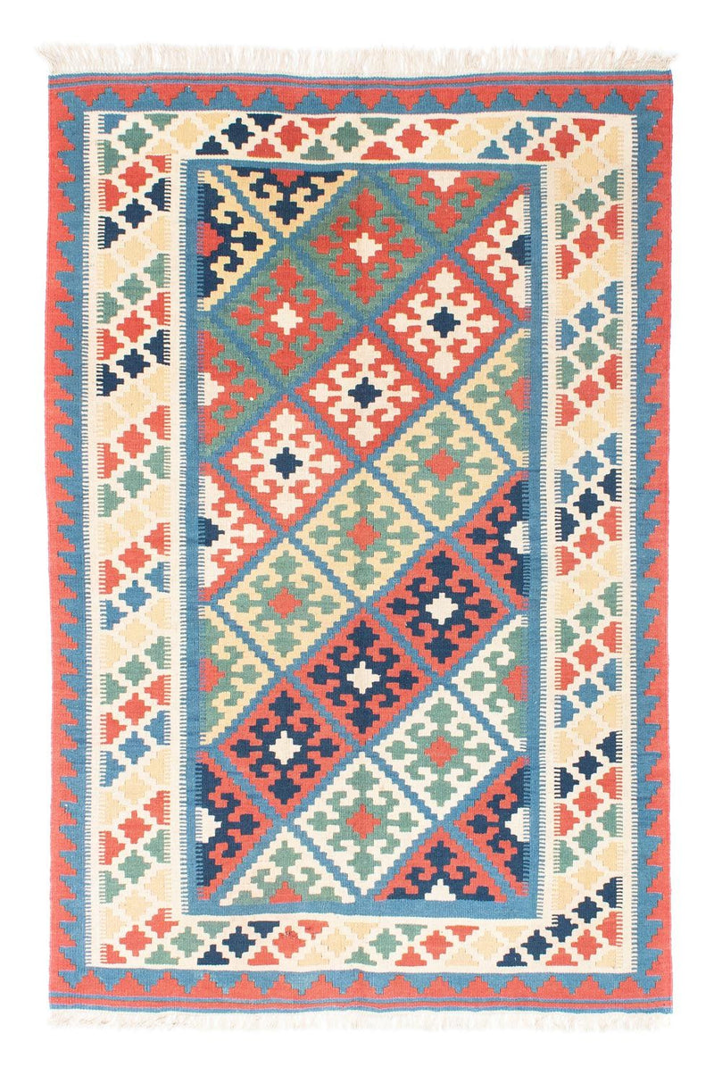 Kelim Carpet - orientalisk matta - 173 x 130 cm - blå
