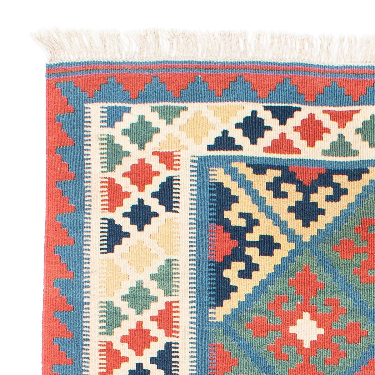 Kelim Carpet - orientalisk matta - 173 x 130 cm - blå