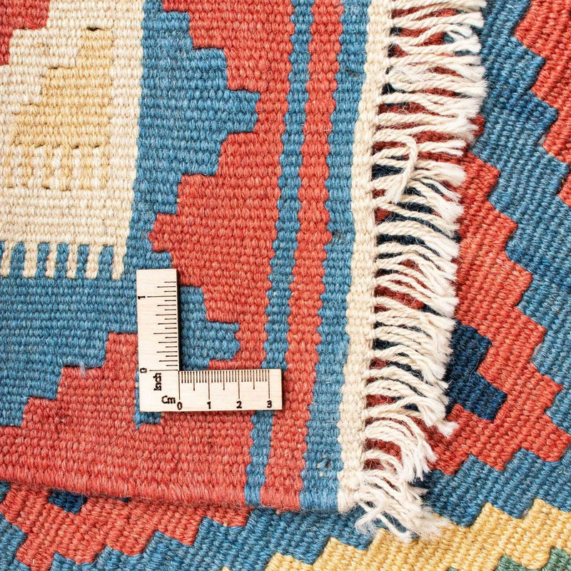 Kelim Carpet - orientalisk matta - 173 x 130 cm - blå