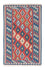 Kelim Carpet - orientalisk matta - 177 x 117 cm - blå