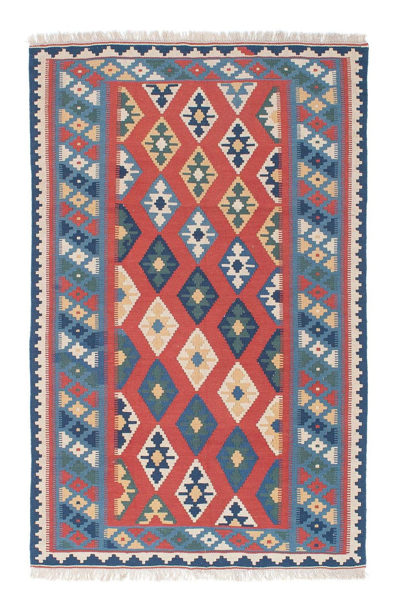 Kelim Carpet - orientalisk matta - 177 x 117 cm - blå