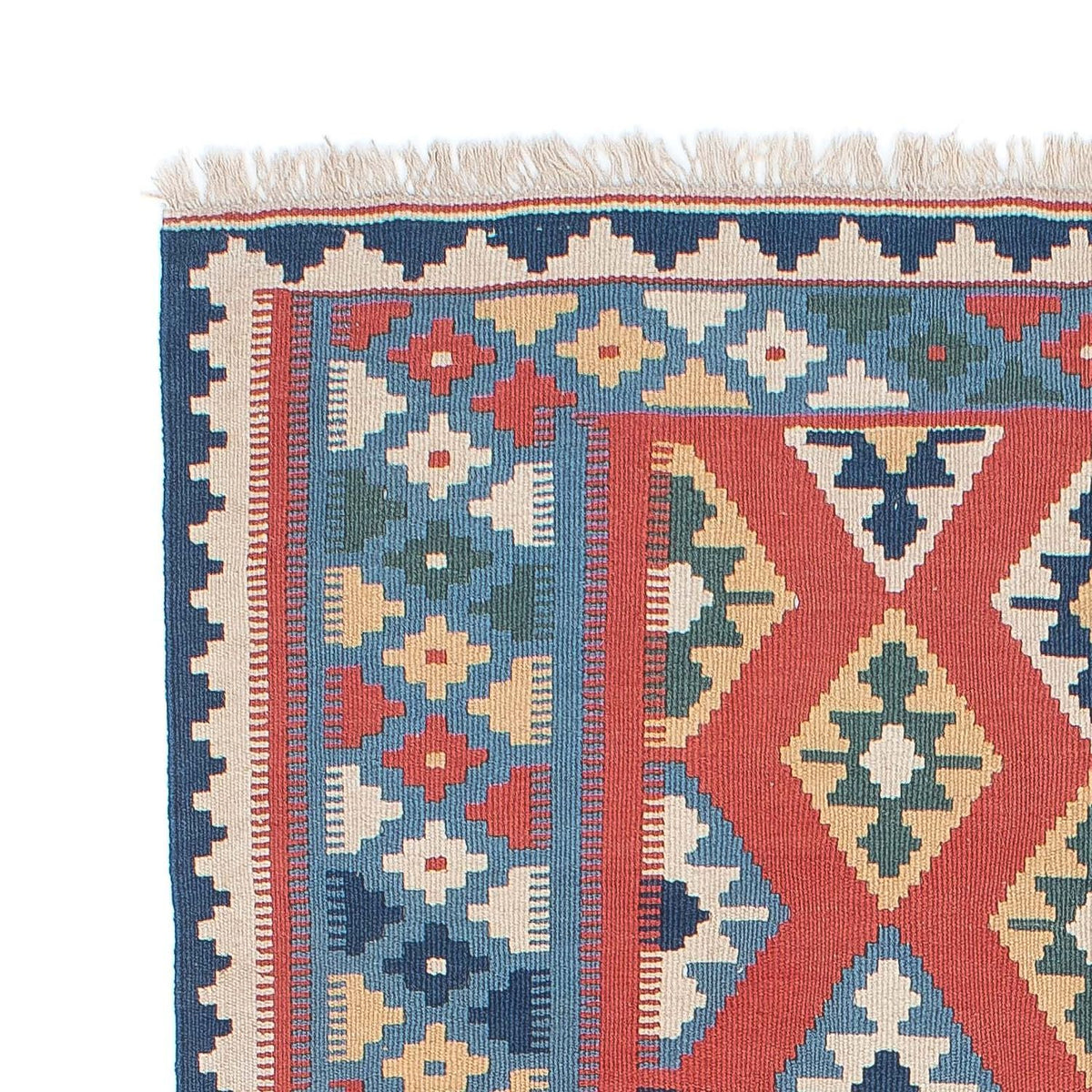 Kelim Carpet - orientalisk matta - 177 x 117 cm - blå