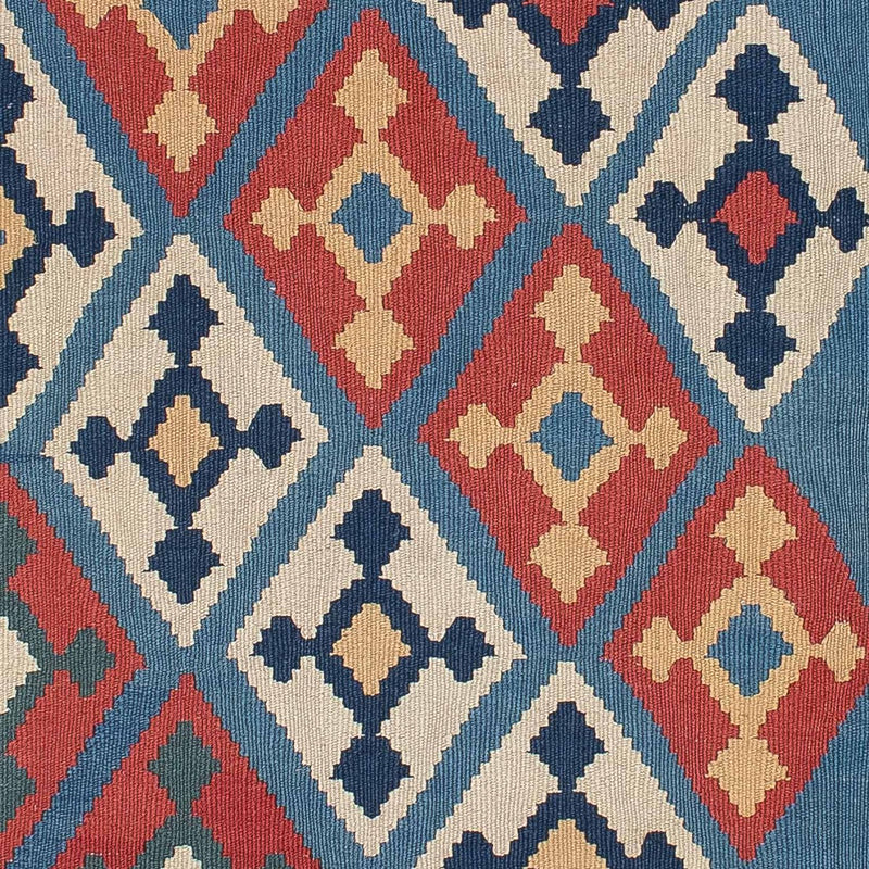 Kelim Carpet - orientalisk matta - 183 x 123 cm - blå