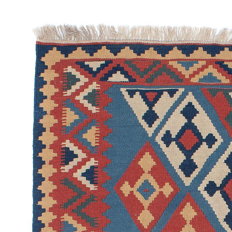 Kelim Carpet - orientalisk matta - 183 x 123 cm - blå