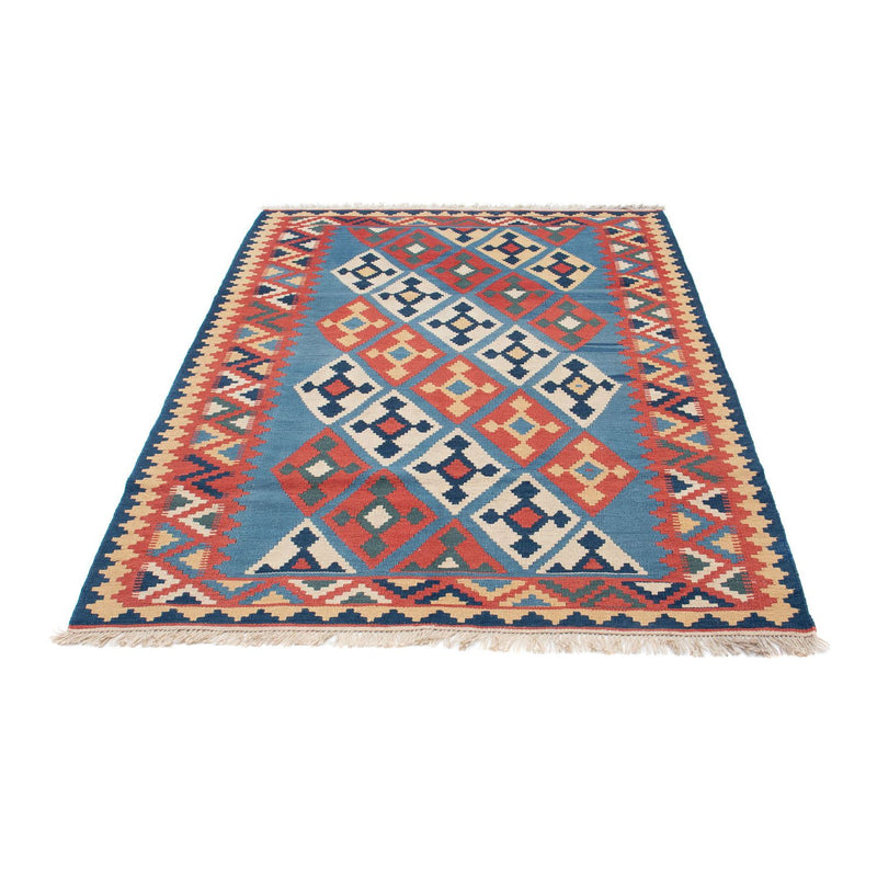 Kelim Carpet - orientalisk matta - 183 x 123 cm - blå