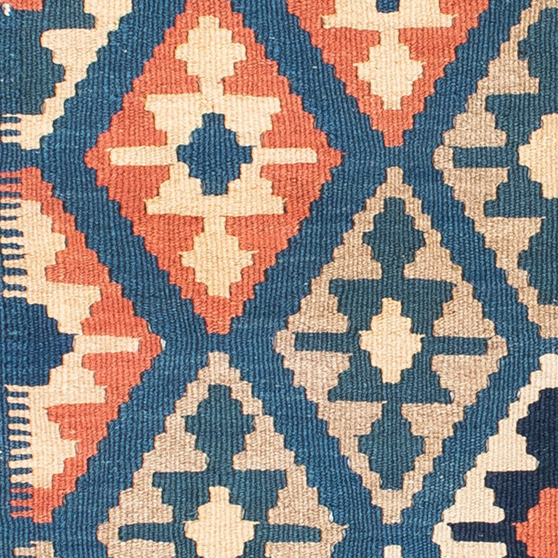 Kelim Carpet - orientalisk matta - 152 x 100 cm - blå