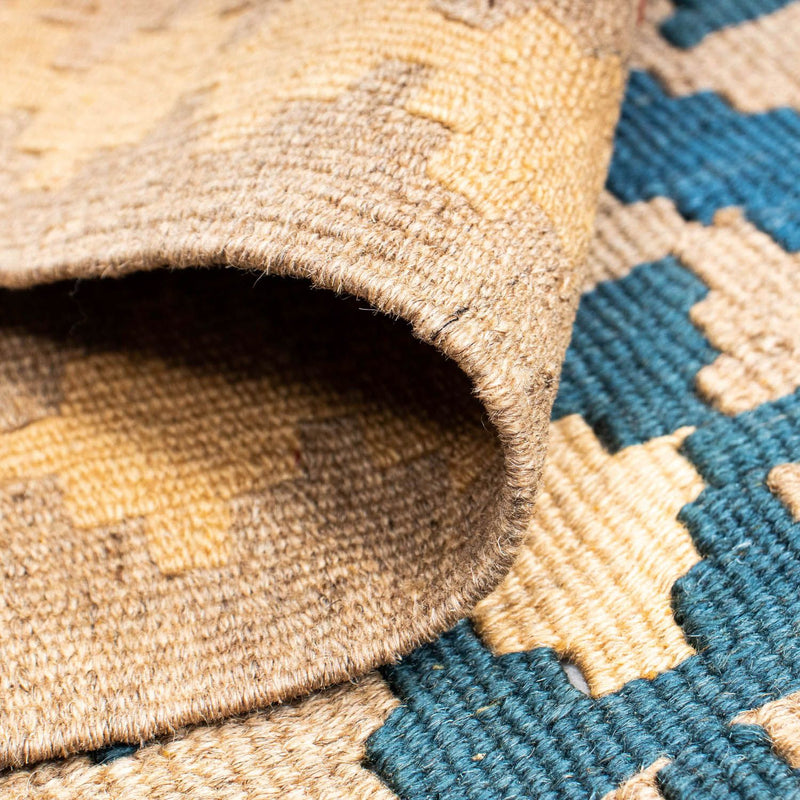 Kelim Carpet - orientalisk matta - 152 x 100 cm - blå