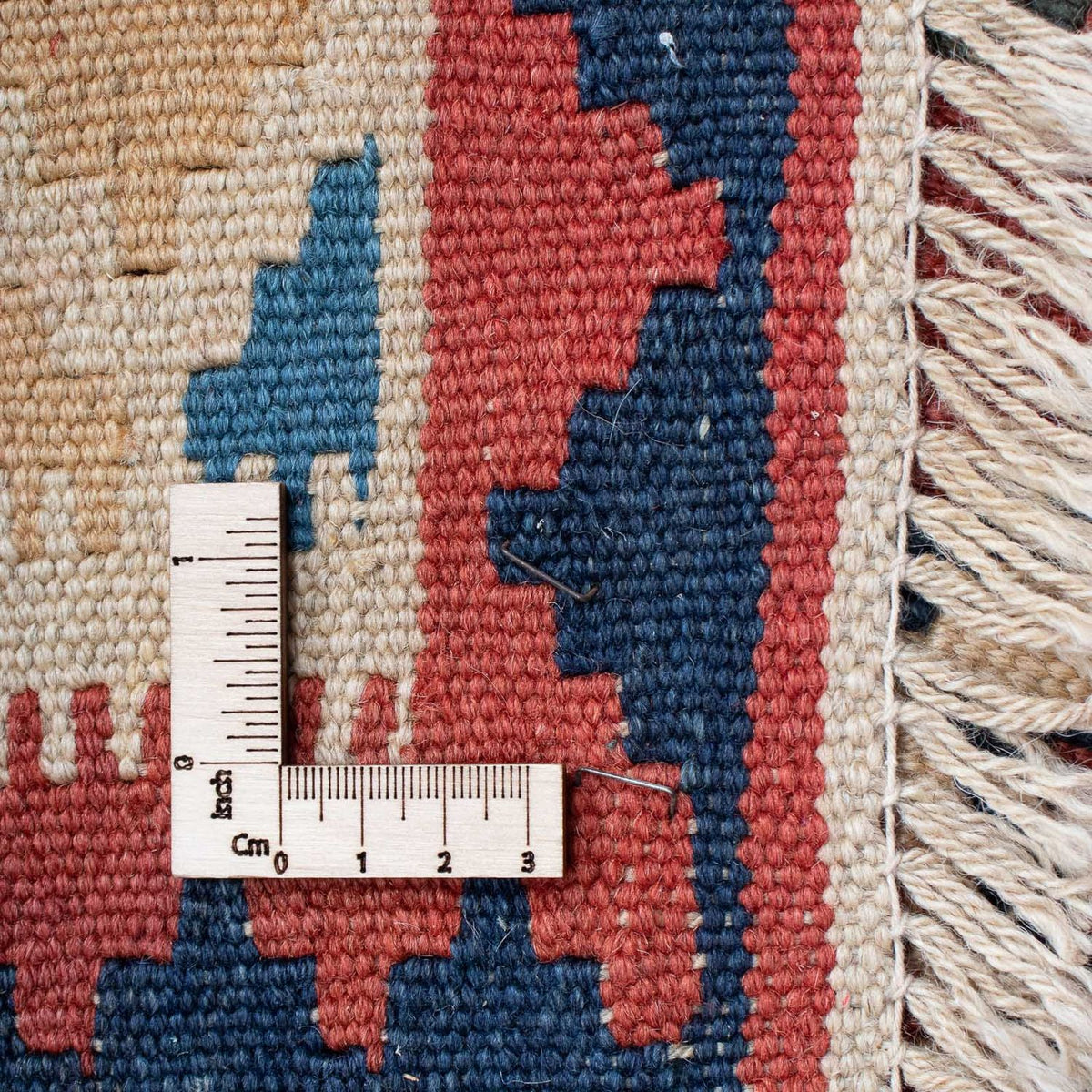 Kelim Carpet - orientalisk matta - 156 x 105 cm - mörkröd