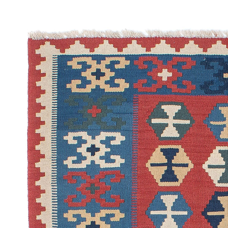 Kelim Carpet - orientalisk matta - 167 x 113 cm - blå