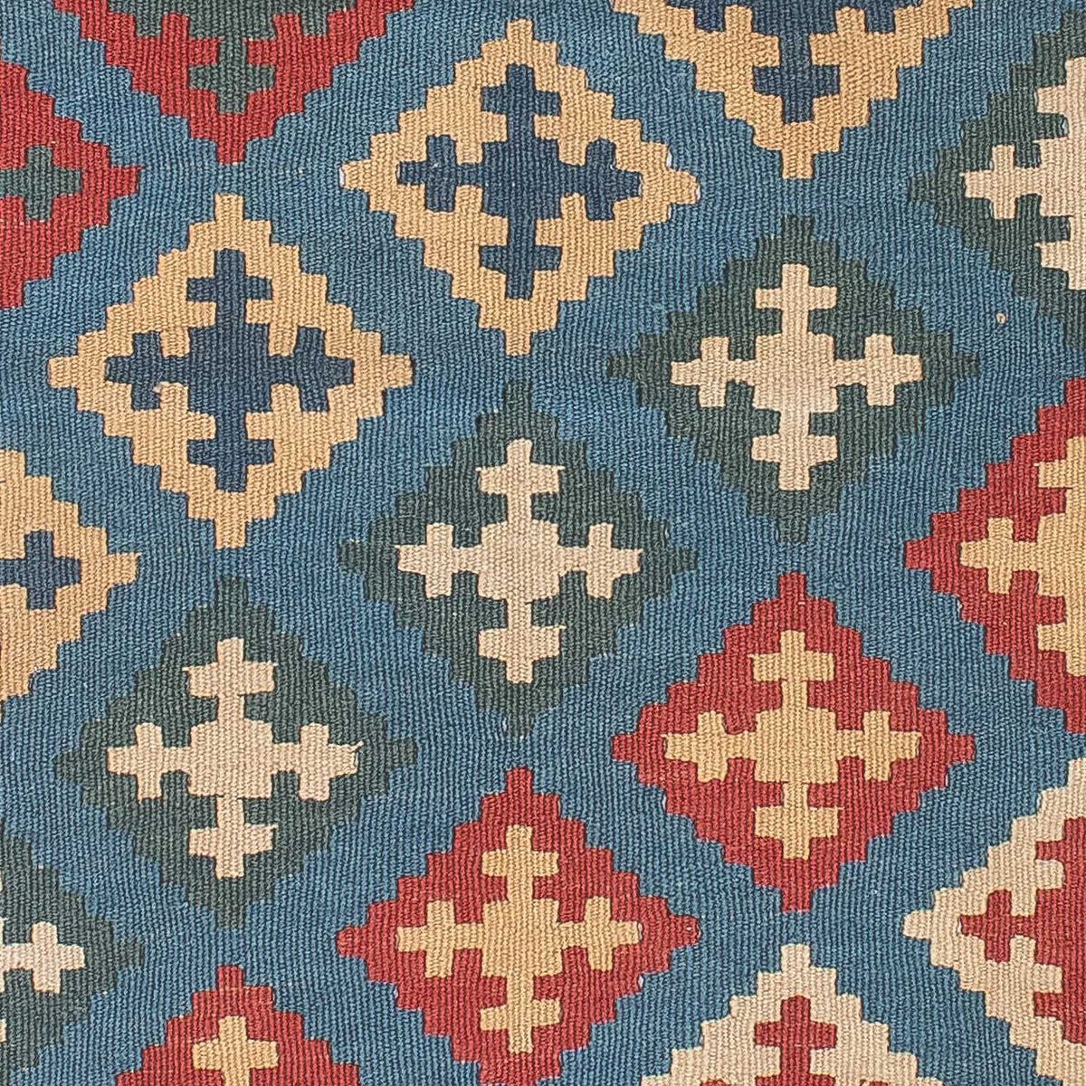 Kelim Carpet - orientalisk matta - 178 x 128 cm - blå