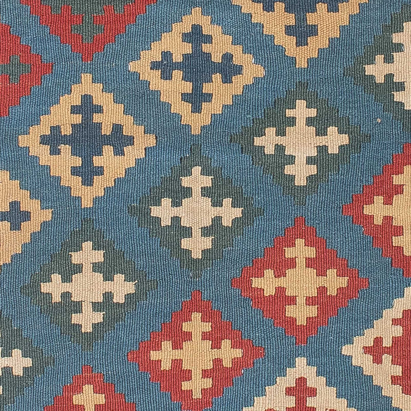 Kelim Carpet - orientalisk matta - 178 x 128 cm - blå