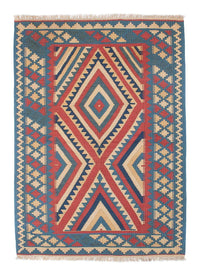 Kelim Carpet - orientalisk matta - 155 x 117 cm - blå