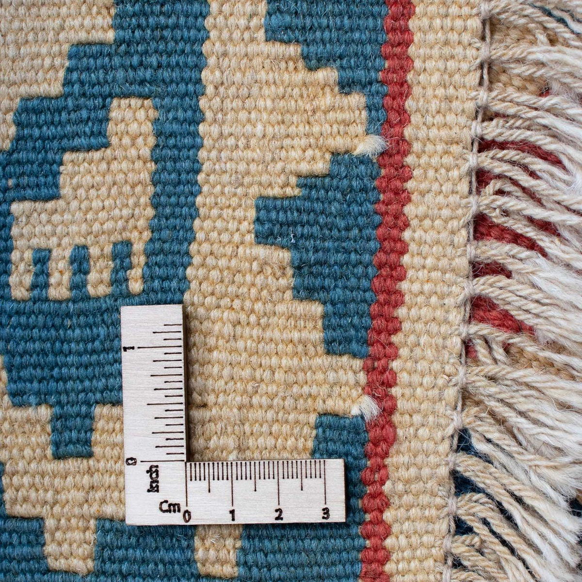 Kelim Carpet - orientalisk matta - 155 x 117 cm - blå