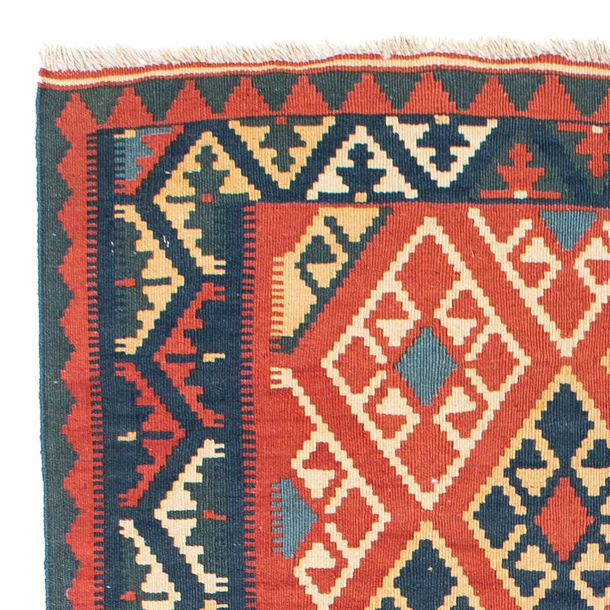 Kelim Carpet - orientalisk matta - 156 x 105 cm - rost