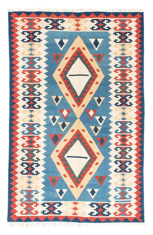 Kelim Carpet - orientalisk matta - 183 x 116 cm - turkos