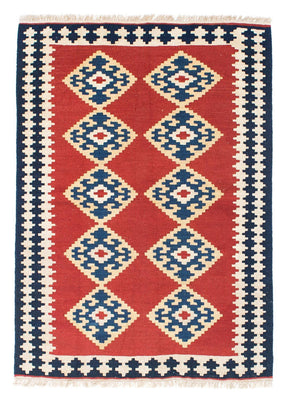 Kelim Carpet - orientalisk matta - 148 x 108 cm - röd