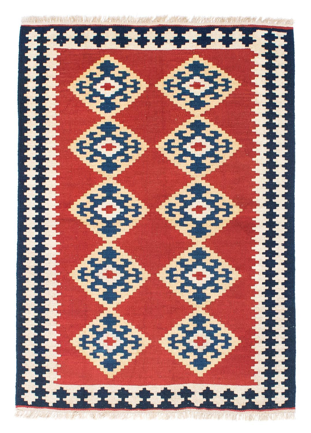 Kelim Carpet - orientalisk matta - 148 x 108 cm - röd