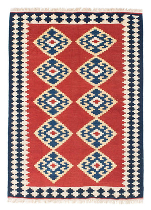 Kelim Carpet - orientalisk matta - 148 x 108 cm - röd