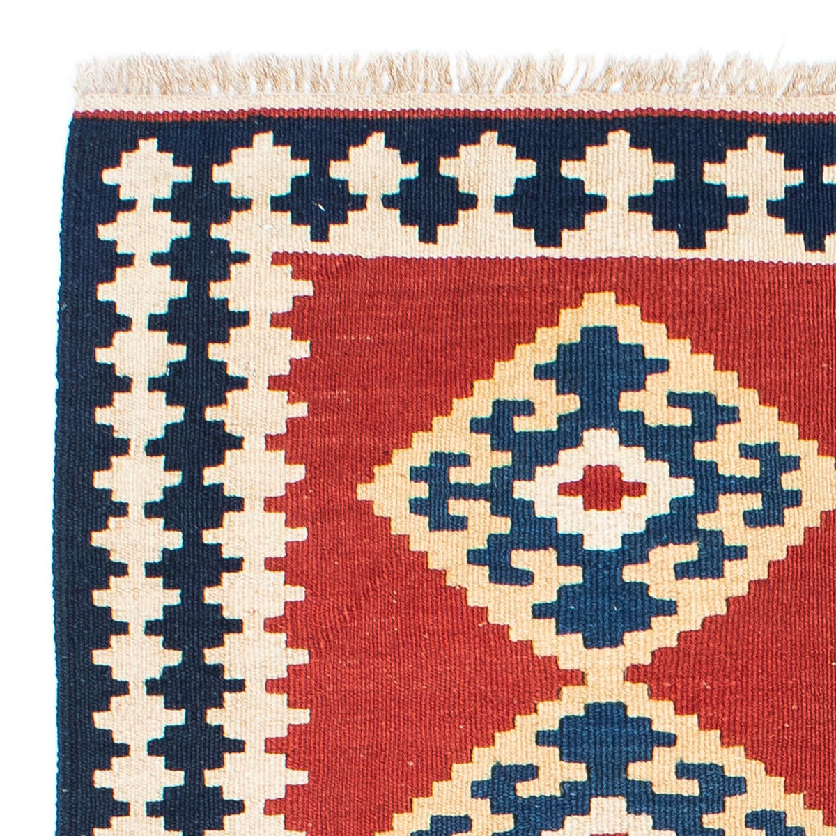 Kelim Carpet - orientalisk matta - 148 x 108 cm - röd