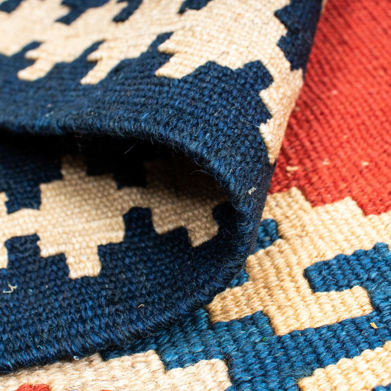 Kelim Carpet - orientalisk matta - 148 x 108 cm - röd